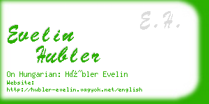 evelin hubler business card